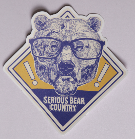 Serious Bear Country Sticker